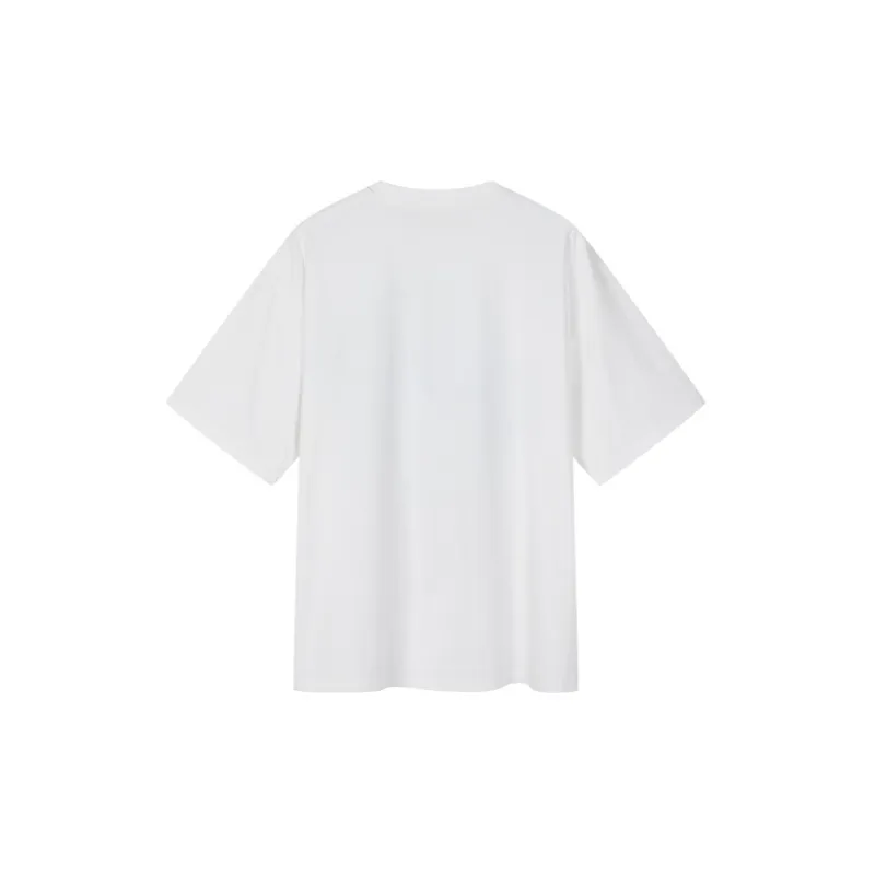 UOOYAA SS22 Drop Shoulder Sleeve T Shirt Women's White-1