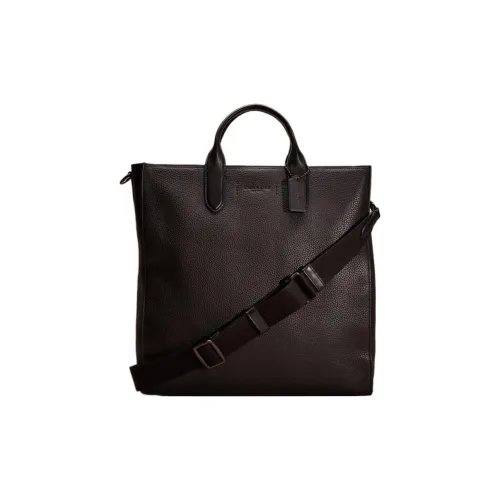 COACH Gotham Tall Pebbled Leather Handbag Crossbody Bag Crossbody Handbag Tote Tubas Women's Black