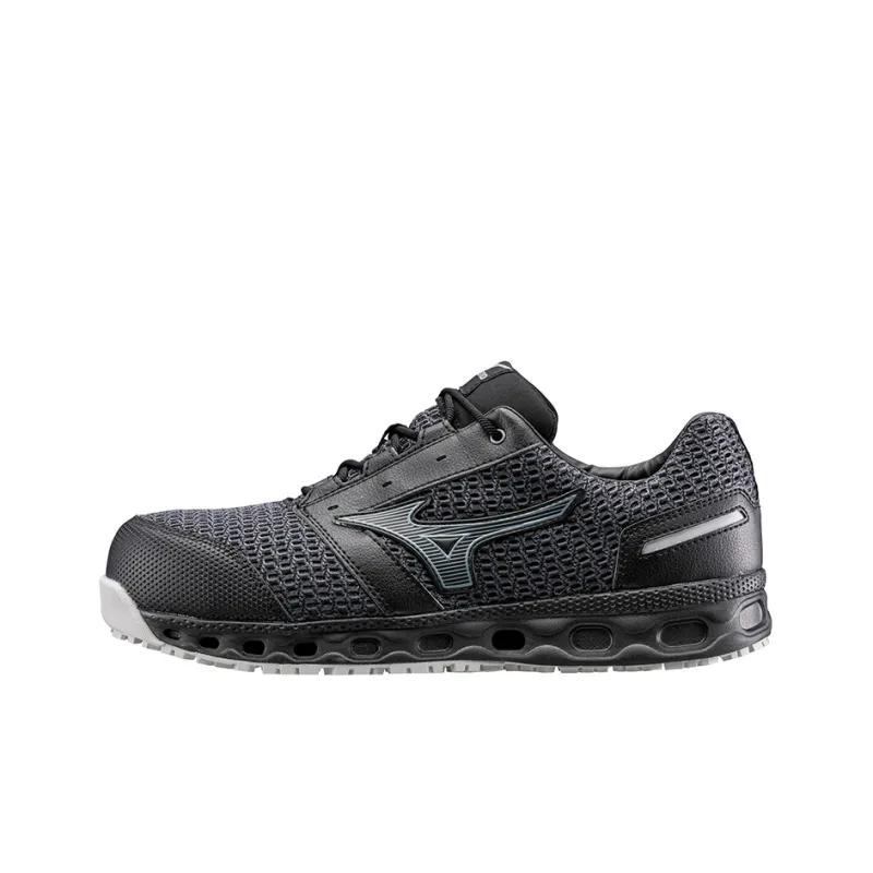 Mizuno VH11L Anti Slip Wear Resistant Low Top Sports Casual Shoes Black Silver-0