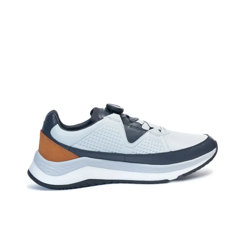 DESCENTE Dualis Abrasion Resistant, Breathable, Lightweight Low Top Casual Running Shoes Men's Light Gray-1