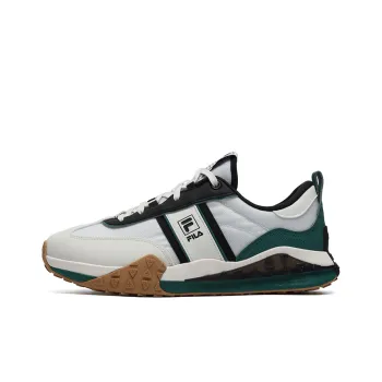 FILA Brick Anti Slip Wear Resistant Low Top Casual Shoes Men's White Black