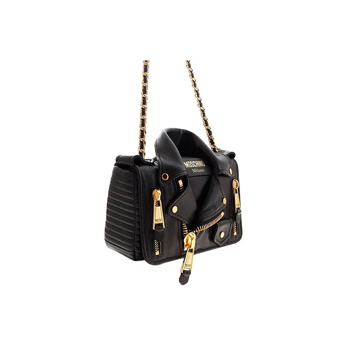 MOSCHINO Biker Jacket Shoulder Bag-2