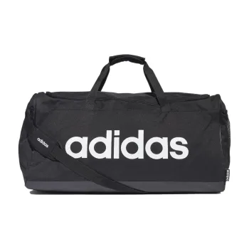 Adidas Fabric Gym Bag Large Size Unisex Pure Black
