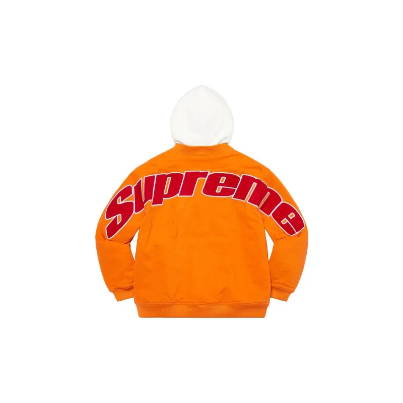 Supreme Hooded Twill Varsity Jacket-3