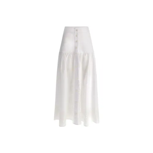 GUESS Casual Long Skirts Women's White