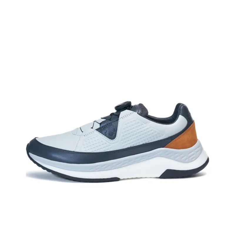 DESCENTE Dualis Abrasion Resistant, Breathable, Lightweight Low Top Casual Running Shoes Men's Light Gray-0