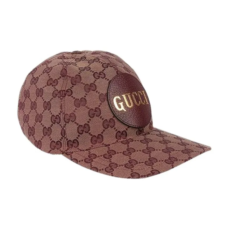GUCCI Gg Canvas Velcro Strap Baseball Cap-1