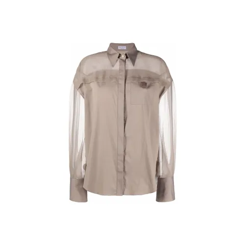 Brunello Cucinelli Shirts Women's Khaki