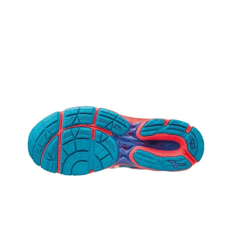 Mizuno Women's Wave Catalyst 'Blue White Pink'-3