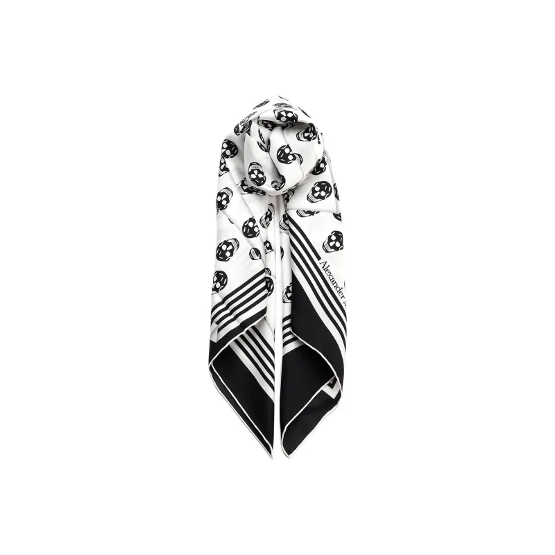 Alexander McQueen Biker Skull Crashed Scarf-1