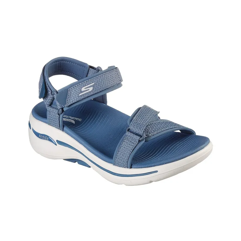Skechers Go Walk Arch Fit Beach Sandals Women's Light Blue-2