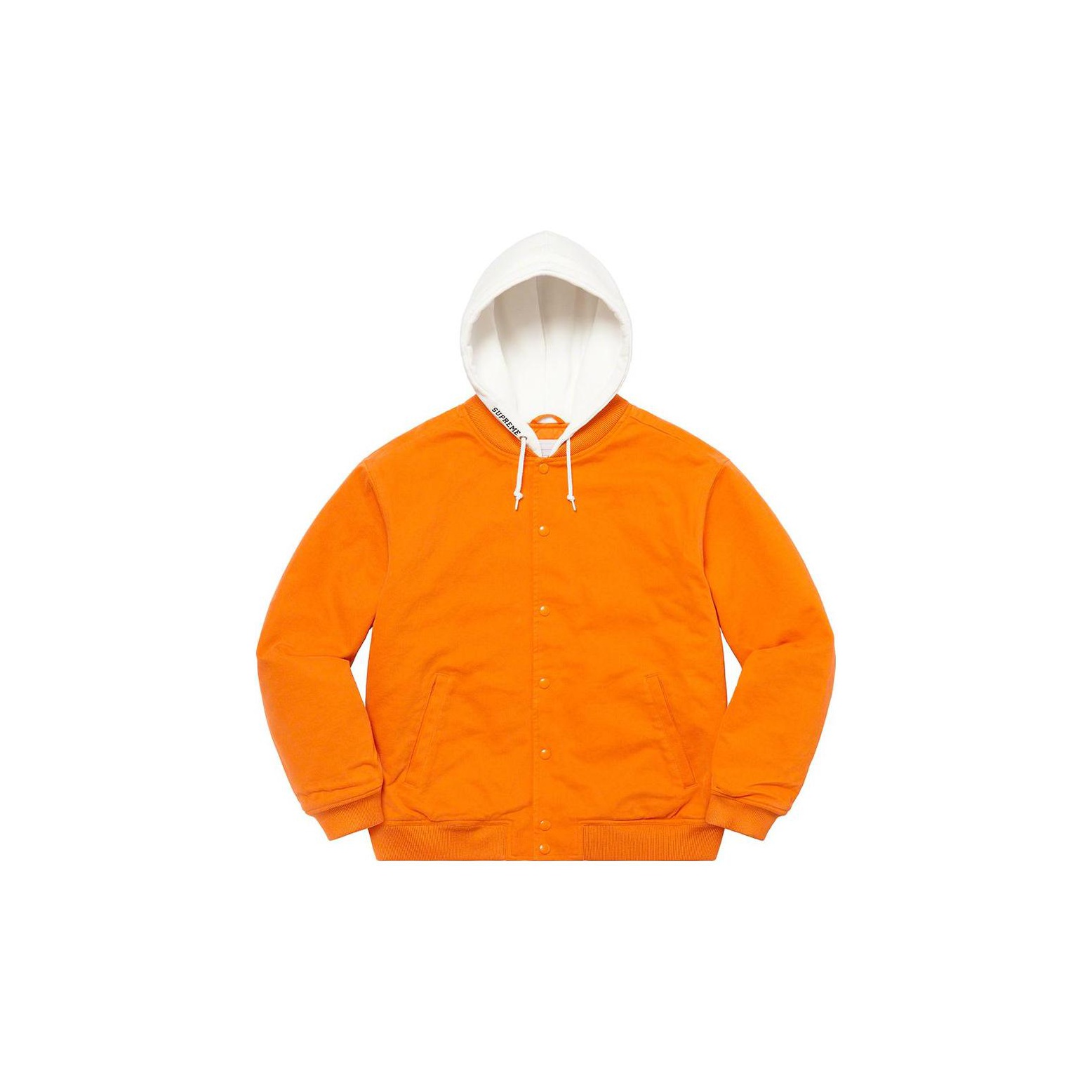 Hooded Twill Varsity Jacket – Supreme