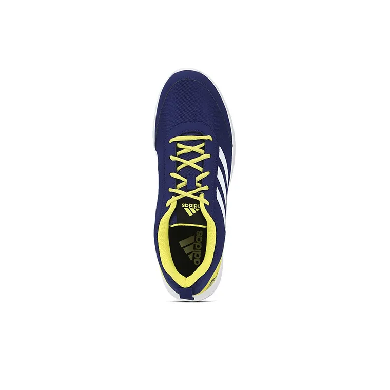 Adidas Adiscend Wear-Resistant Low-Top Running Shoes Men's Blue Yellow-2