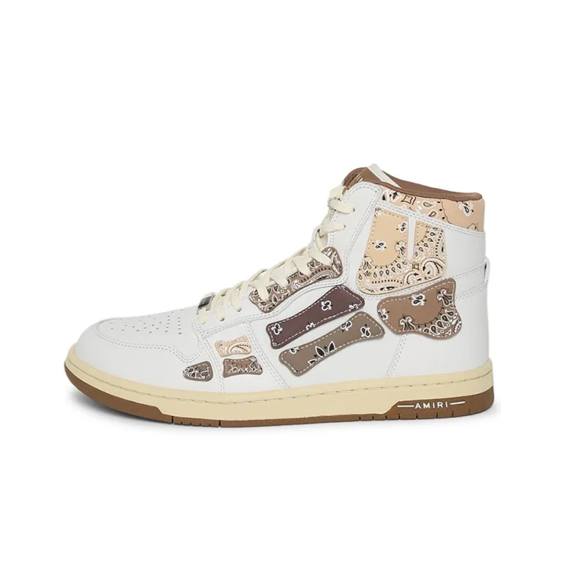 AMIRI Skel Top Hi Bandana Brown White-0