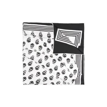 Alexander McQueen Biker Skull Crashed Scarf