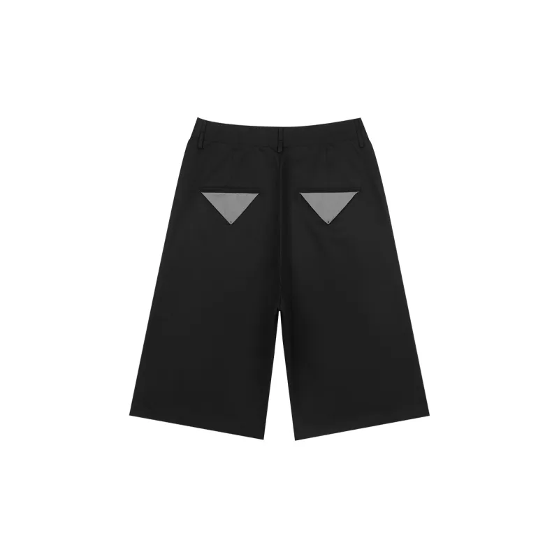 RUNNINWHEEL Loose Fit Shorts Unisex Black-1