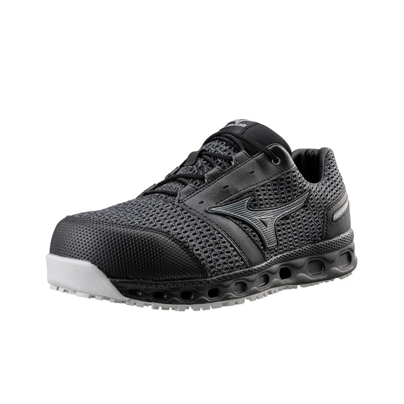Mizuno VH11L Anti Slip Wear Resistant Low Top Sports Casual Shoes Black Silver-1