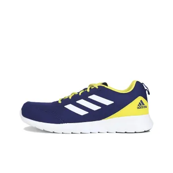 Adidas Adiscend Wear-Resistant Low-Top Running Shoes Men's Blue Yellow
