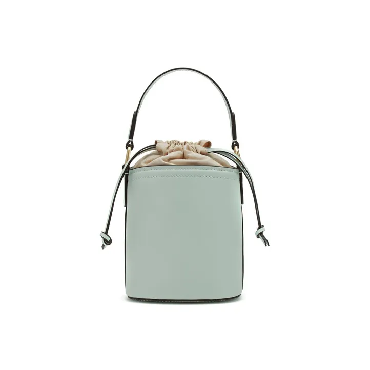 MICHAEL KORS Aidy Cow Leather Bucket Bags Handbags Small Size Women's Mint Green-1