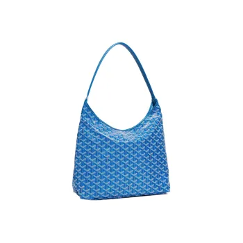 GOYARD Bohème Hobo Canvas With Leather Shoulder Bag Combo Bag Shoulder Bag Regular Women's Sky Blue