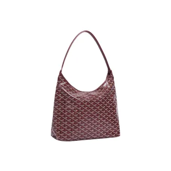 GOYARD Bohème Hobo Canvas With Leather Shoulder Bag Combo Bag Shoulder Bag Women's Burgundy