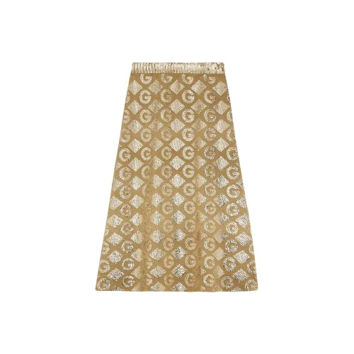 GUCCI Casual Long Skirts Women's Gold