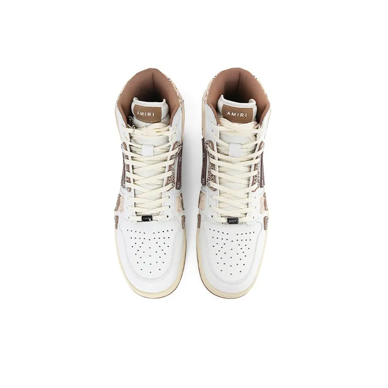 AMIRI Skel Top Hi Bandana Brown White-2