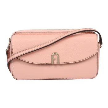 Furla Primula Calfskin Shoulder Bag Women's Pink