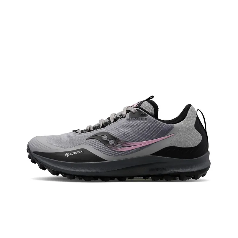 Saucony Peregrine 12 Running Shoes Women's Low-Top Gray/Black-0