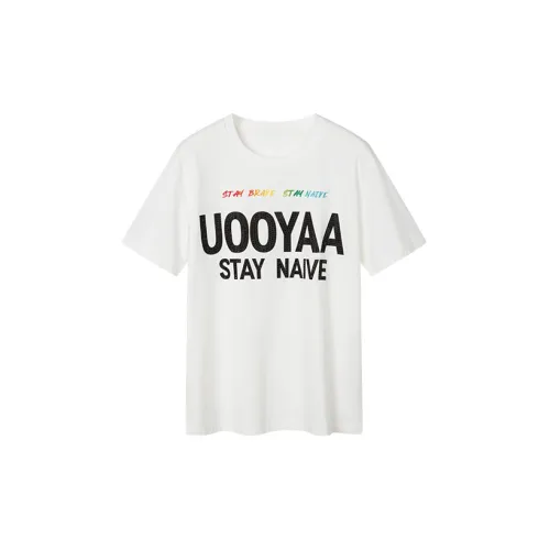 UOOYAA T-Shirts Women's White