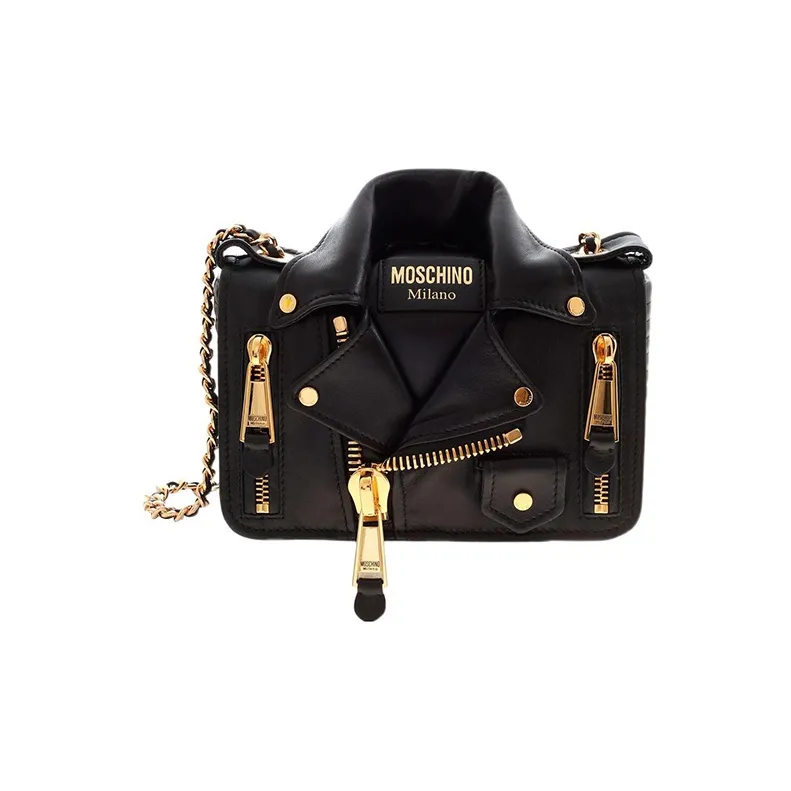 MOSCHINO Biker Jacket Shoulder Bag-1