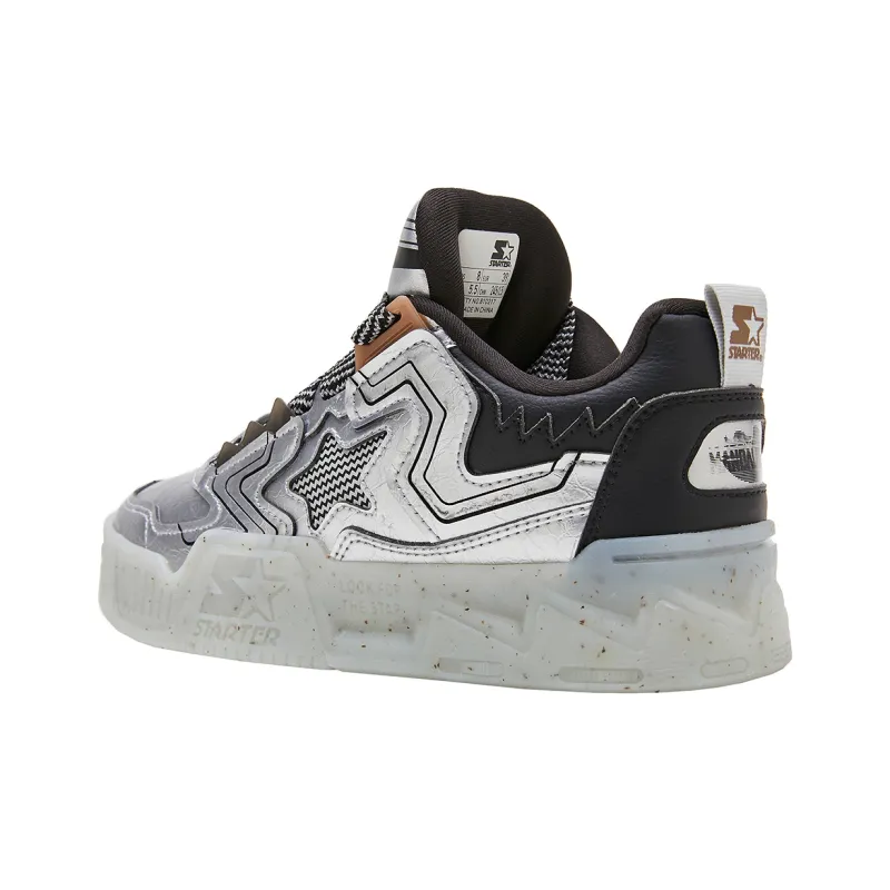 The Mandalorian x STARTER VOL Sound Wave Height Increasing Low Top Skateboard Shoes Men's Silver-4