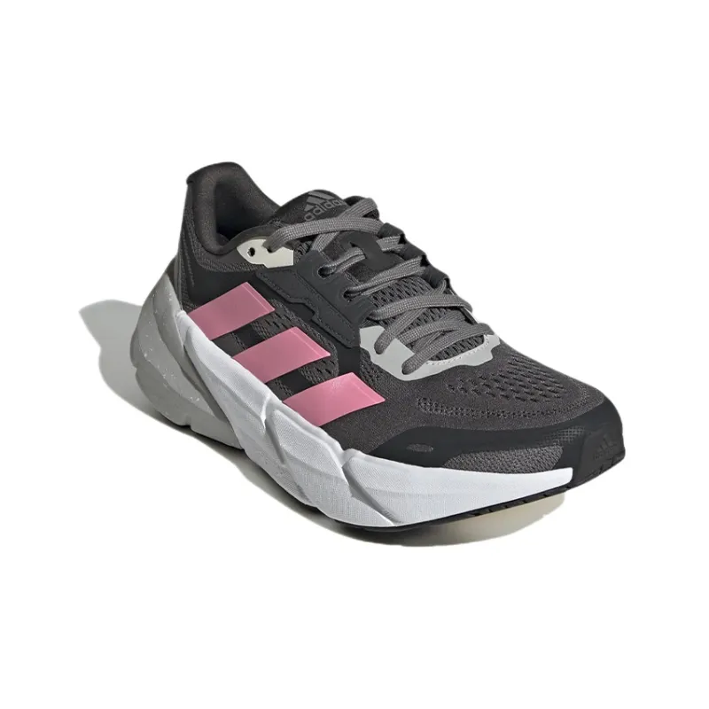 Adidas Adistar Wear-Resistant Low-Top Running Shoes Women's Gray Pink-2