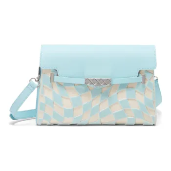 CHARLES&KEITH PU Small CK Bag Crossbody Bag Shoulder Bag Women's Light Blue/Mint Green