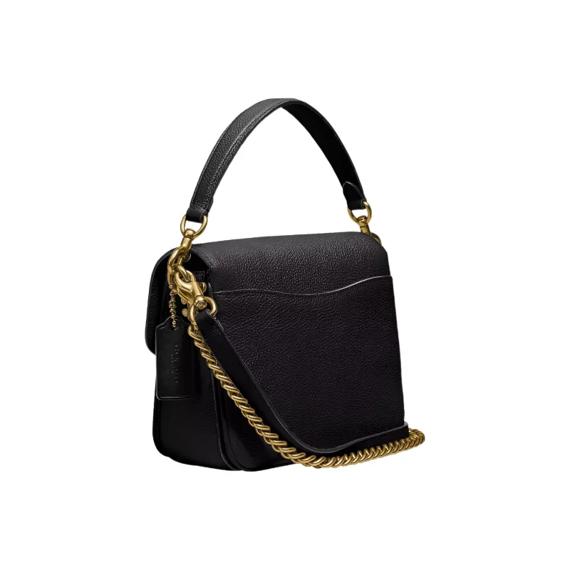 COACH Cassie Leather Portable Crossbody Bag, Shoulder Bag Trumpets Women's Black-2