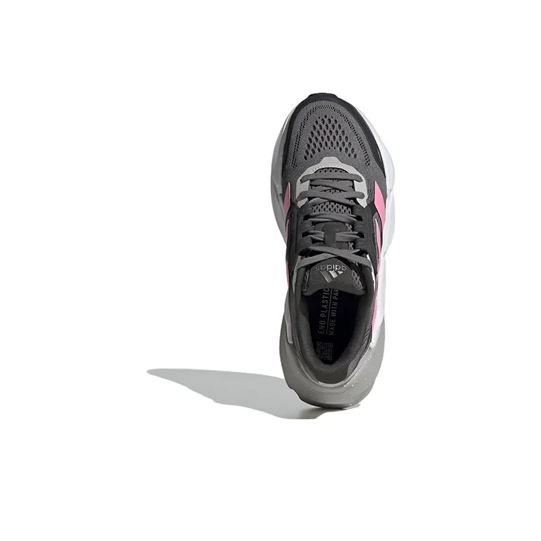 Adidas Adistar Wear-Resistant Low-Top Running Shoes Women's Gray Pink-4