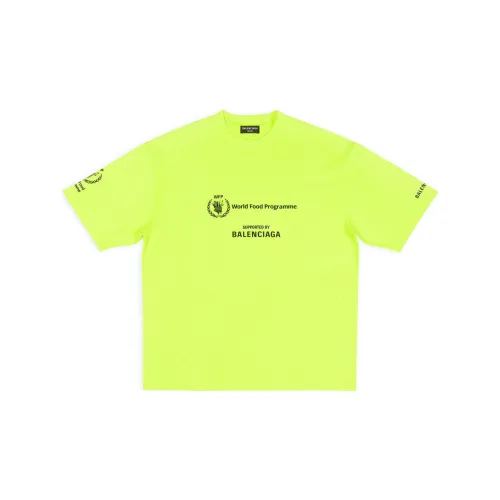 Balenciaga X WFP T-Shirts Men Neon Green