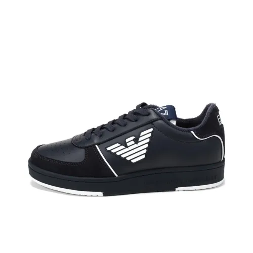 EMPORIO ARMANI EA7 Skateboard Shoes Unisex Low-Top Blue