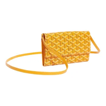 GOYARD Varenne Canvas With Leather Shoulder Bag Crossbody Bag Mini Women's Yellow