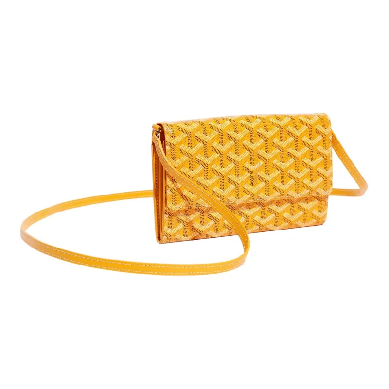 GOYARD Varenne Canvas With Leather Shoulder Bag Crossbody Bag Mini Women's Yellow-0