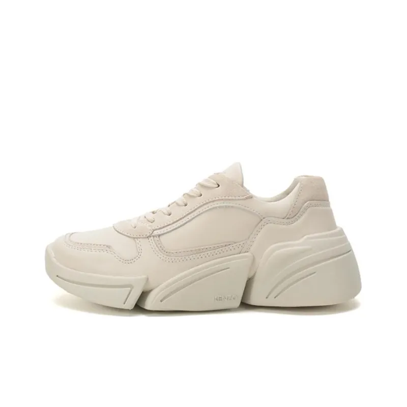 KENZO Chunky Sneakers Women's Low Top Bone White-0