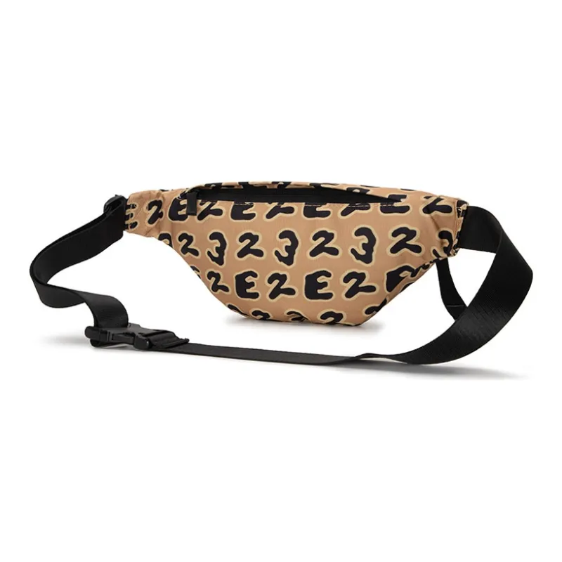 Jordan Polyester Fanny Pack Regular Unisex Leopard Print Brown-0