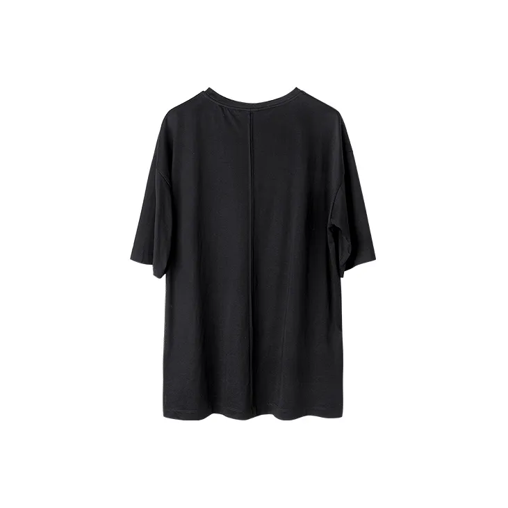 HUANXIANGZHE T Shirt Unisex Black-1