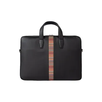 Paul Smith Leather Briefcases Men's Black