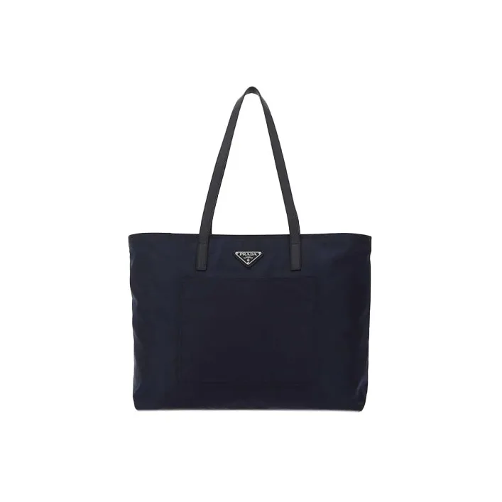 PRADA Nylon Tote Bag Shopping Bag Handbag Women's Blue-0
