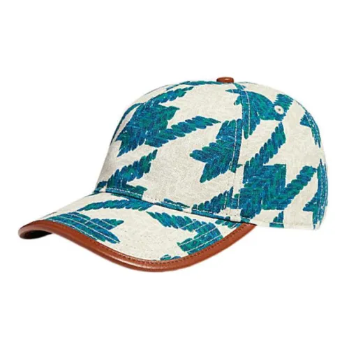 COACH Baseball Caps Women's Blue/Beige