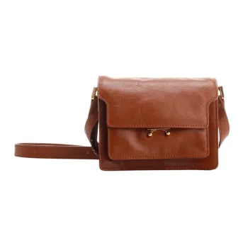 MARNI Trunk Calfskin Trunk Bag Shoulder Bag Crossbody Bag Women's Brown