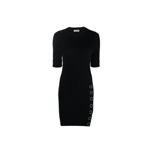 JIL SANDER Short-Sleeved Dresses Women's Black