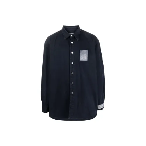 RAF SIMONS Shirts Men Dark Blue