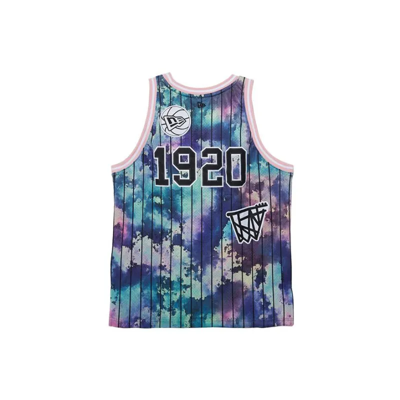 New Era Basketball Jerseys Unisex Blue Purple-1